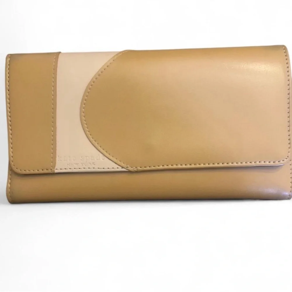 Kate Spade Beige and Tan Wallet